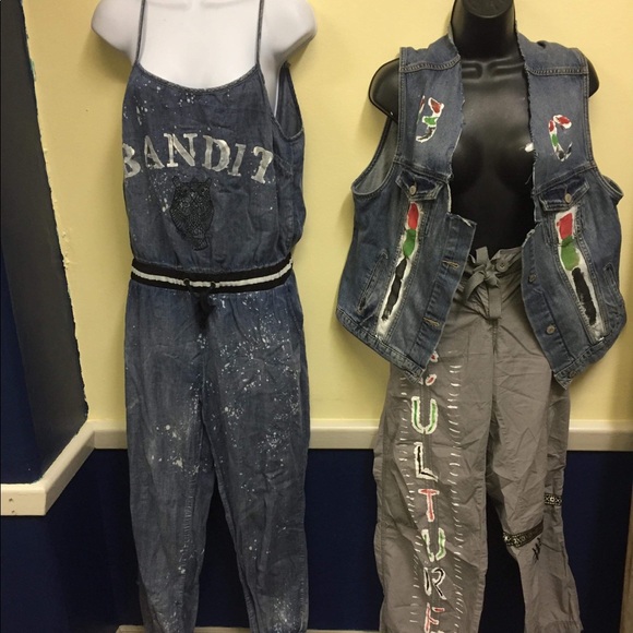 Custom denim jumpsuit - Picture 2 of 2